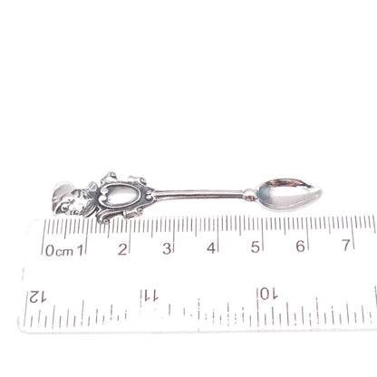 925 Sterling Silver Antique Art Deco Warrior Sniffer Spoon