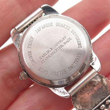 Carolyn Pollack Carlisle Quoc Turquoise Old Pawn Sterling Vintage Watch 7.25"