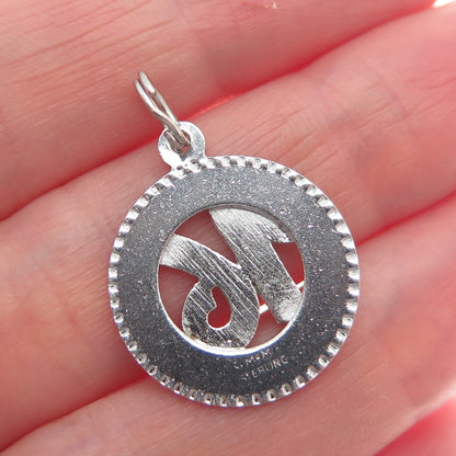 MARK MERCY 925 Sterling Silver Vintage Sweet 16th Happy Birthday Charm Pendant