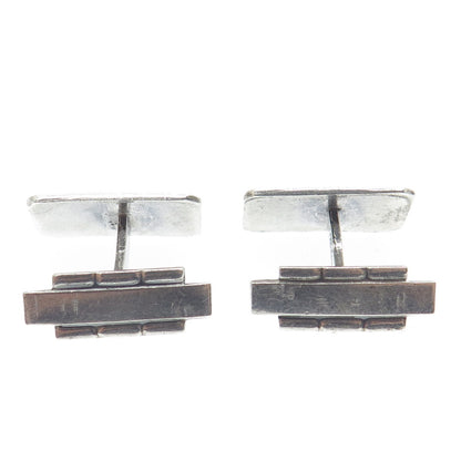 MAKON RAS SCOTT SKOTNER 830S Silver Vintage Denmark Modernist Flower Cufflinks