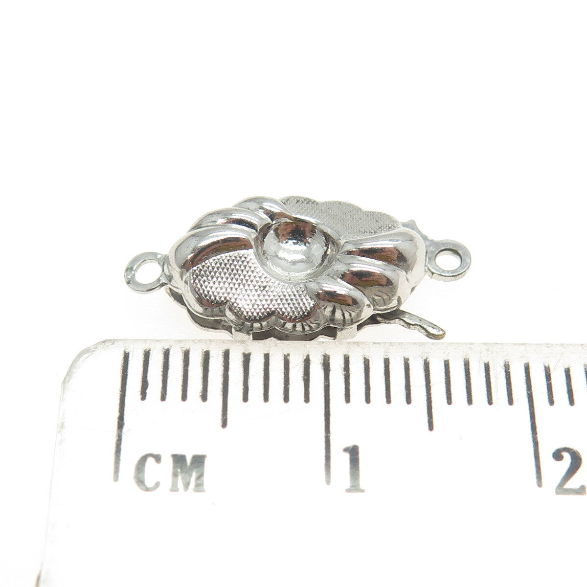 835 Silver Antique Art Deco Floral Bracelet / Necklace Lock Clasp