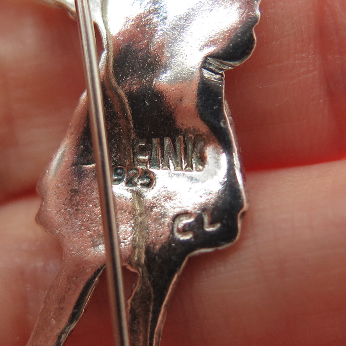MARY ENGELBREIT 925 Sterling Silver Vintage Princess Modernist Pin Brooch