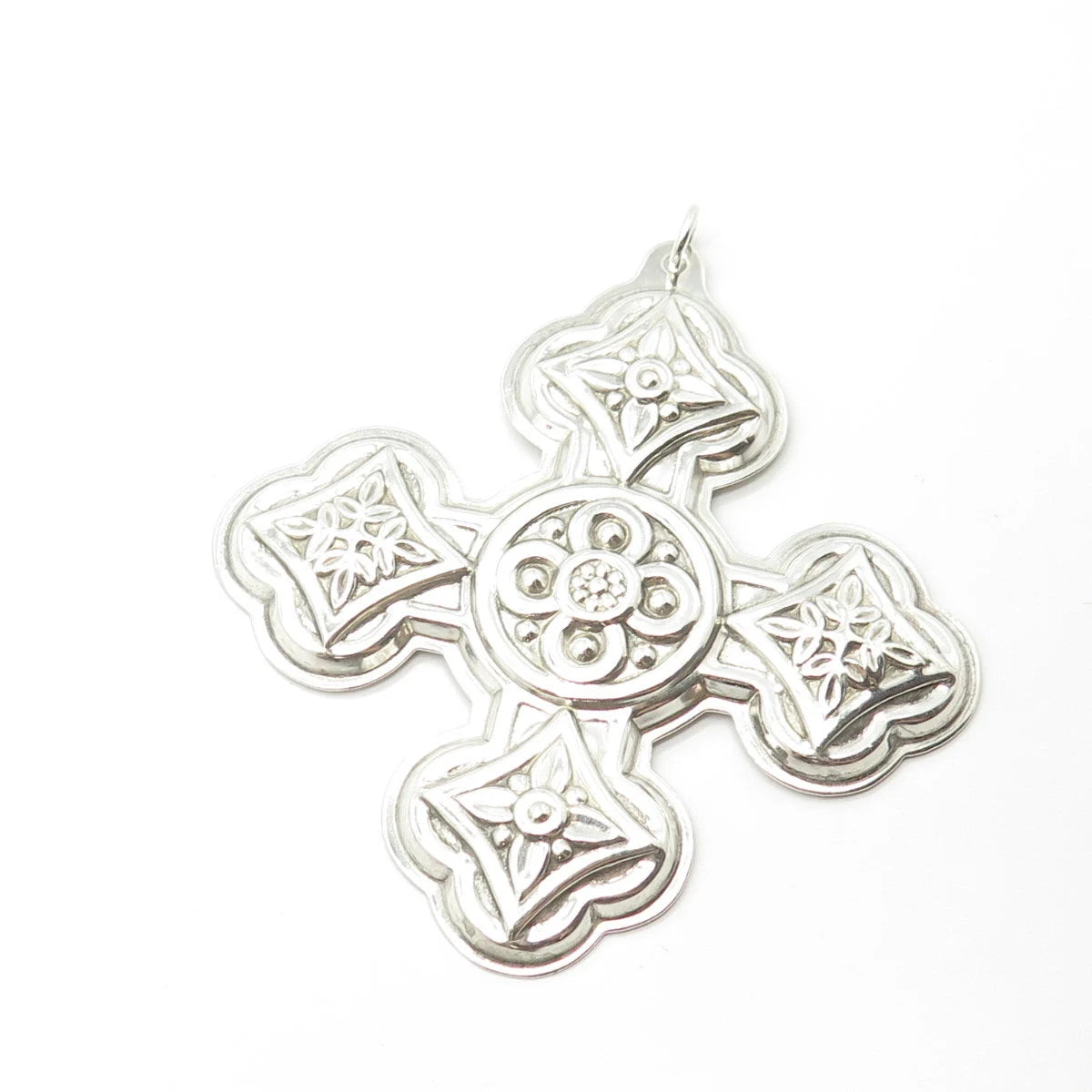 925 Sterling Silver Vintage Reed & Barton 1971 Christmas Cross Ornament