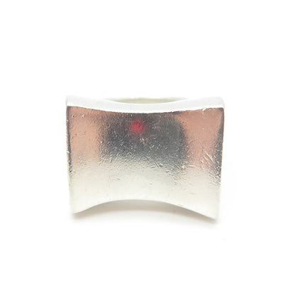 925 Sterling Silver Vintage Modernist Ring Size 6.25