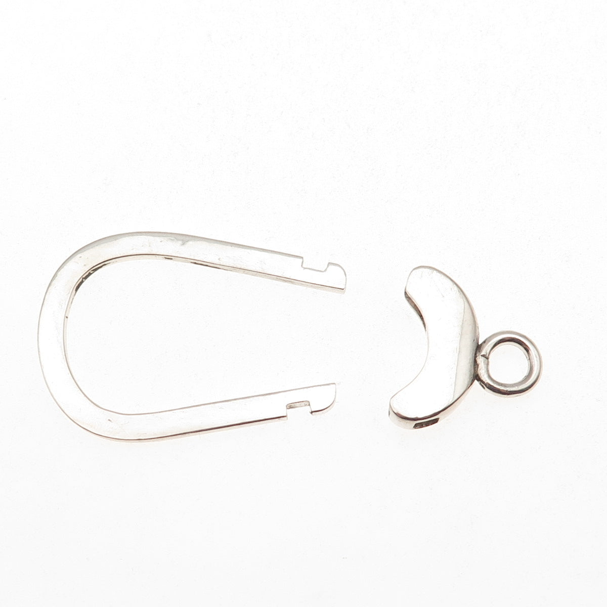 925 Sterling Silver Vintage Carabiner Key Ring Holder