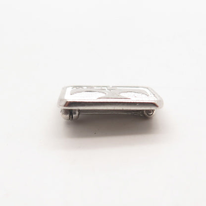 925 Sterling Silver Vintage Holy Ghost Small Pin Brooch