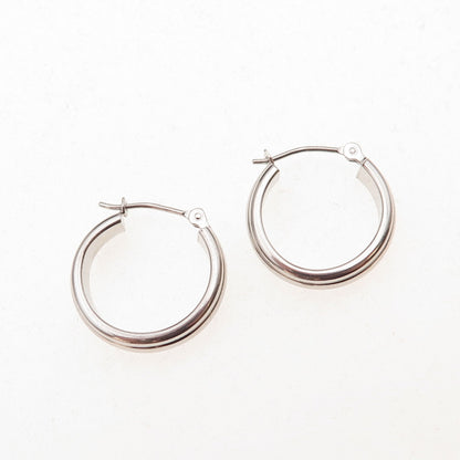 Jacmel Mauritius 14K White Gold Hoop Earrings