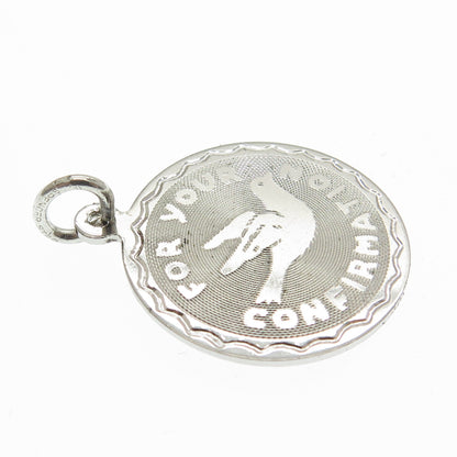 925 Sterling Silver Vintage "For Your Confirmation" Pendant