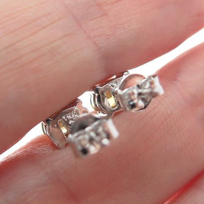 925 Sterling Silver Real Oval-Cut Peridot Stud Earrings