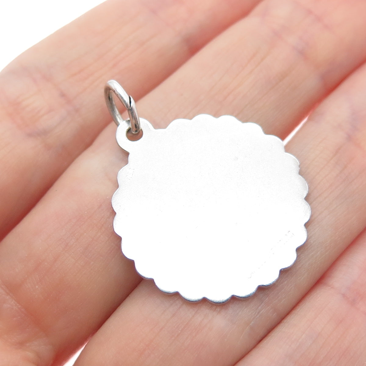 LAMODE 925 Sterling Silver Vintage Happy Anniversary Charm Pendant