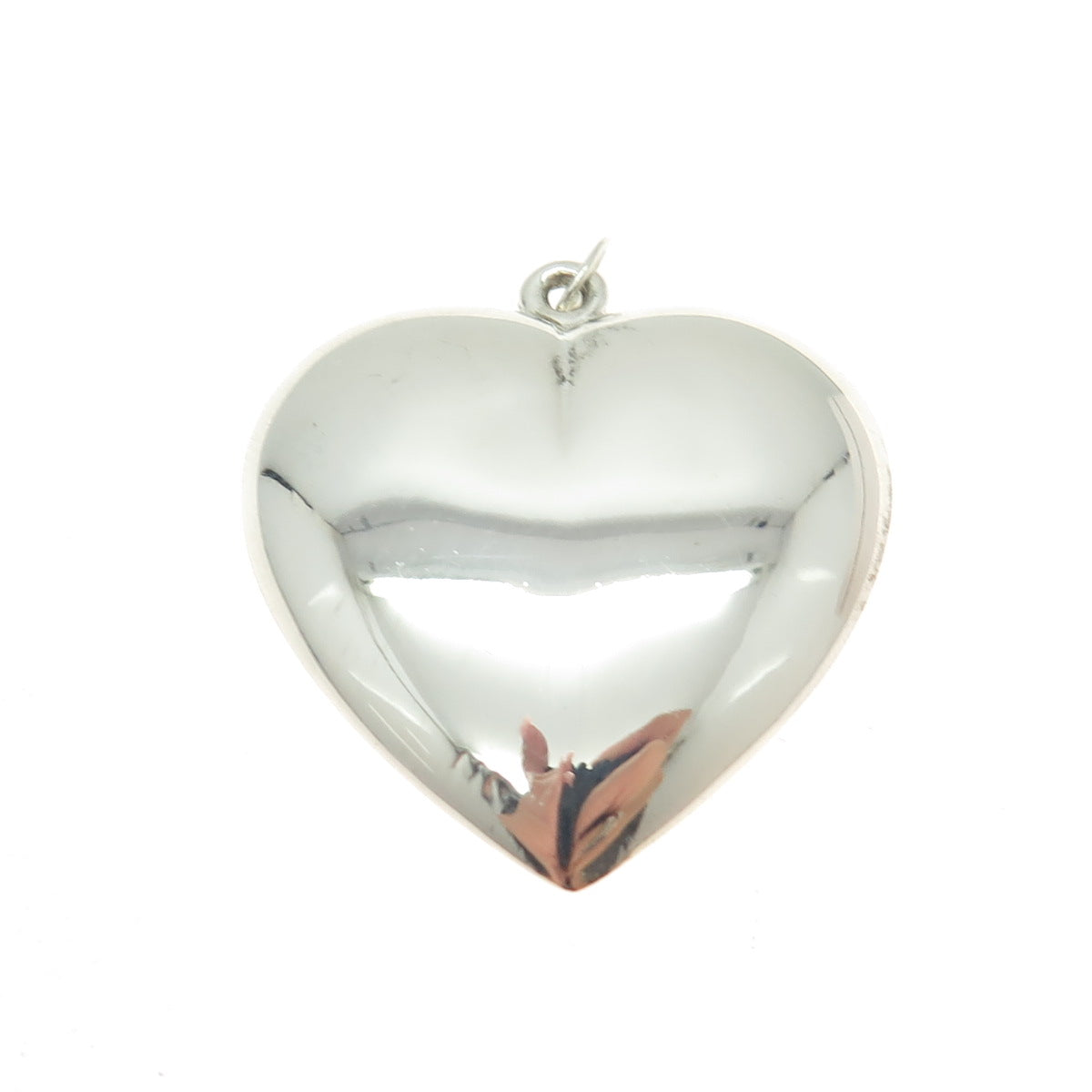 925 Sterling Silver Vintage Hollow Heart Pendant