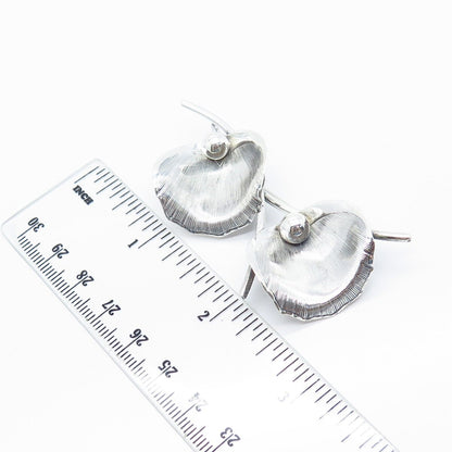 925 Sterling Silver Vintage BEAU Leaf Floral Pin Brooch
