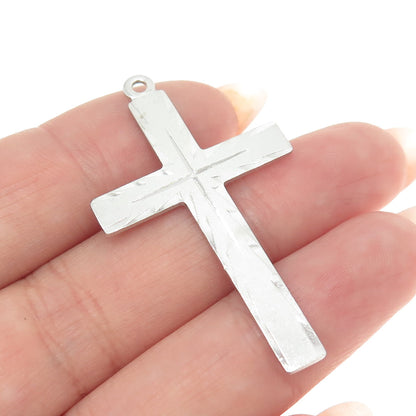 TRU KAY 925 Sterling Silver Vintage Cross Religious Pendant