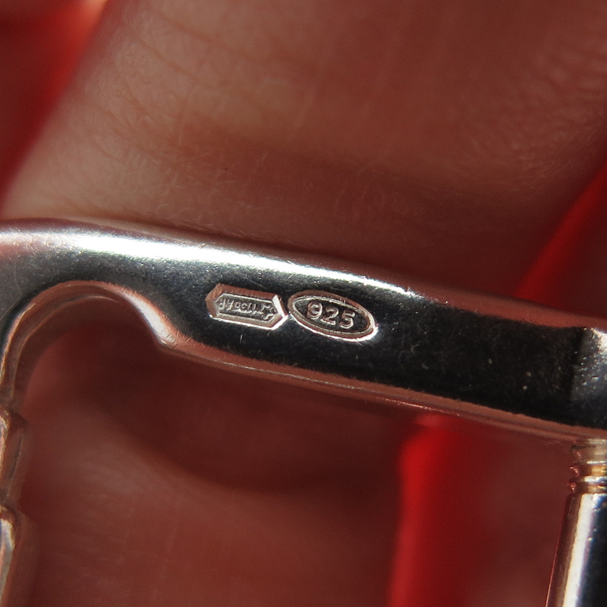 925 Sterling Silver Vintage Italy Engravable Tag Key Fob Chain Ring Holder