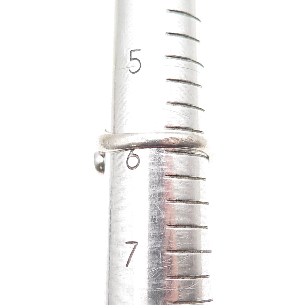 925 Sterling Silver 2-Tone Real Diamond Accent He Walks w/ Me Cross Ring Size 6