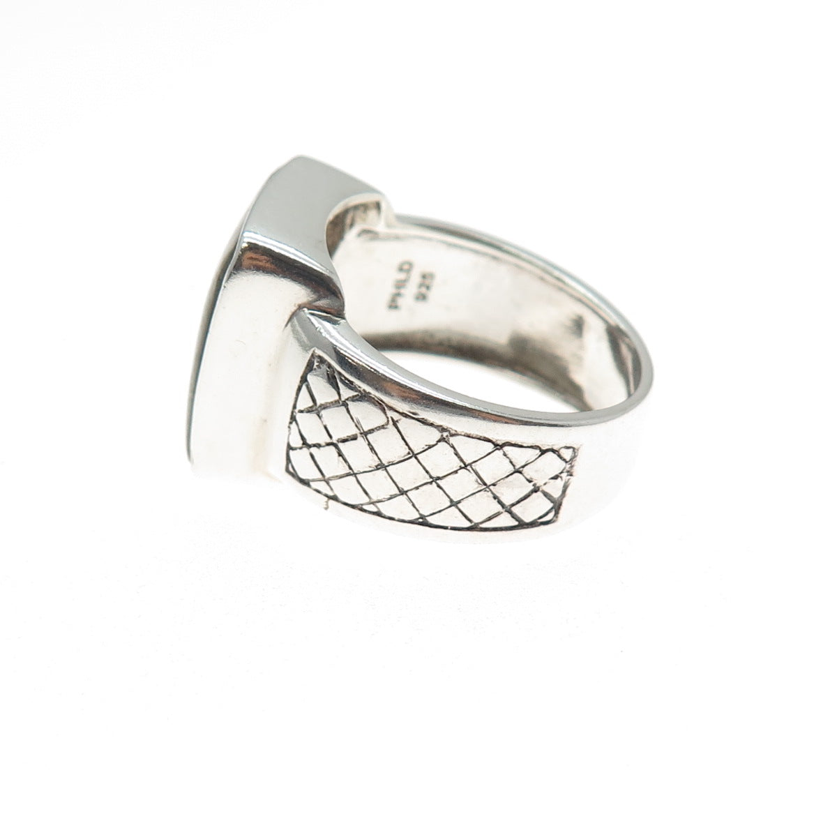PHLD PlayHardLookDope 925 Sterling Silver Real Labradorite Ring Size 11.5