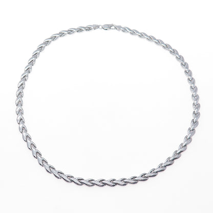 KREMENTZ 925 Sterling Silver Vintage Italy Modernist Arrow Chain Necklace 18"