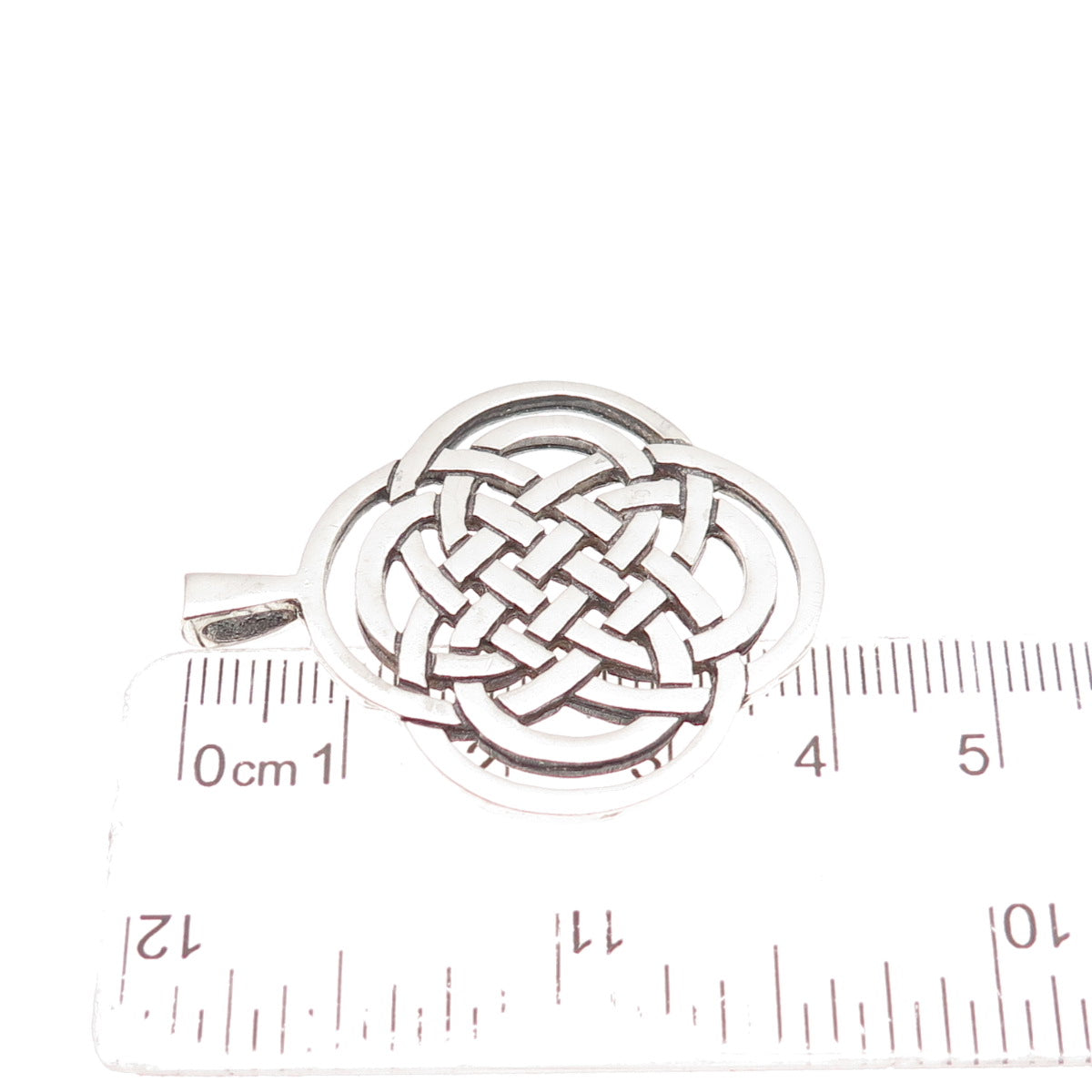 Ortak Silvercraft 925 Sterling Silver Vintage 1988 Edinburgh Celtic Knot Pendant
