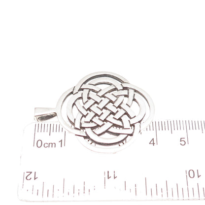 Ortak Silvercraft 925 Sterling Silver Vintage 1988 Edinburgh Celtic Knot Pendant