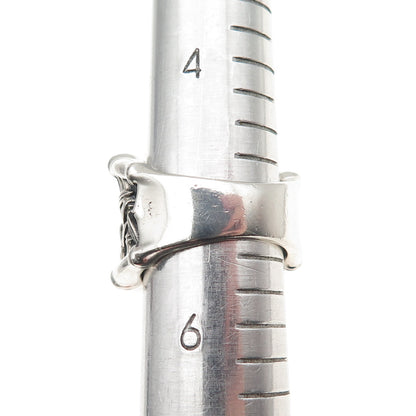 Jai by John Hardy 925 Sterling Silver Bamboo Oxidized Ring Size 5.25