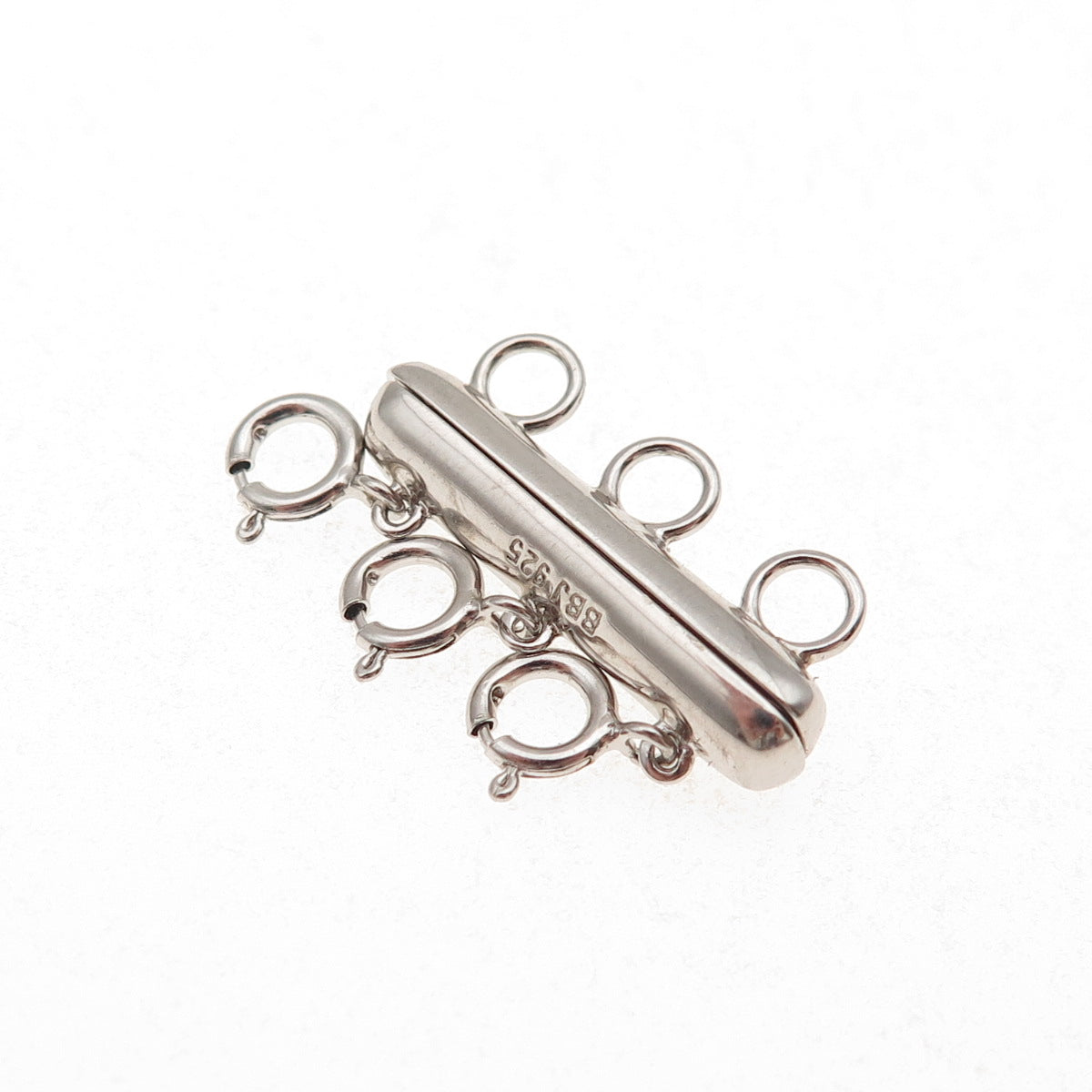 925 Sterling Silver Bracelet / Necklace Magnetic Bar Lock Clasp