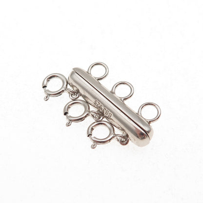 925 Sterling Silver Bracelet / Necklace Magnetic Bar Lock Clasp