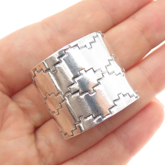 Bruce Wood Navajo Old Pawn Sterling Silver Vintage Southwestern Tribal Pendant