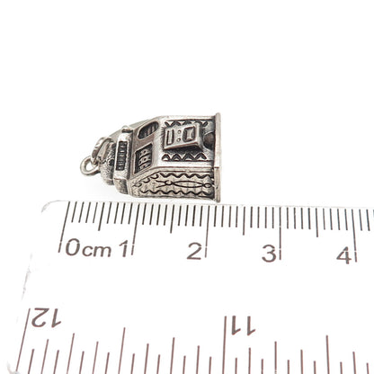 Maisels Indian Old Pawn 925 Sterling Vintage Slot Machine Casino 3D Mini Pendant