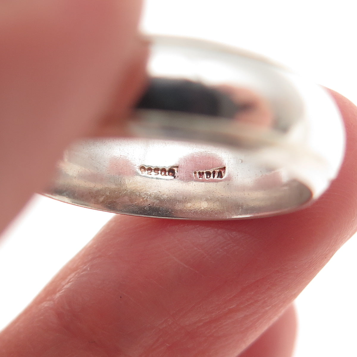 925 Sterling Silver Vintage Wedding Band Ring Size 7