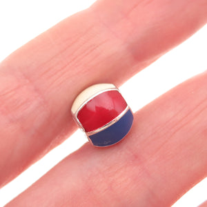 PANDORA 925 Sterling Silver Enamel Beach Ball Slide Bead Charm