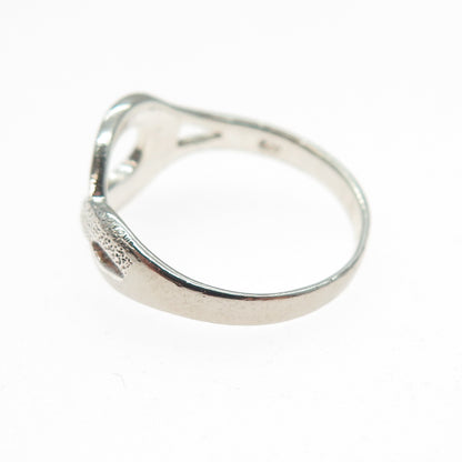 CHARLES WINSTON 925 Sterling Silver Vintage Infinity Symbol Ring Size 8