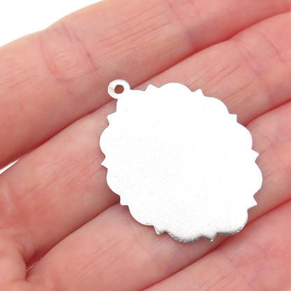 TOWN & COUNTRY 925 Sterling Silver Vintage Graduation Day Charm Pendant
