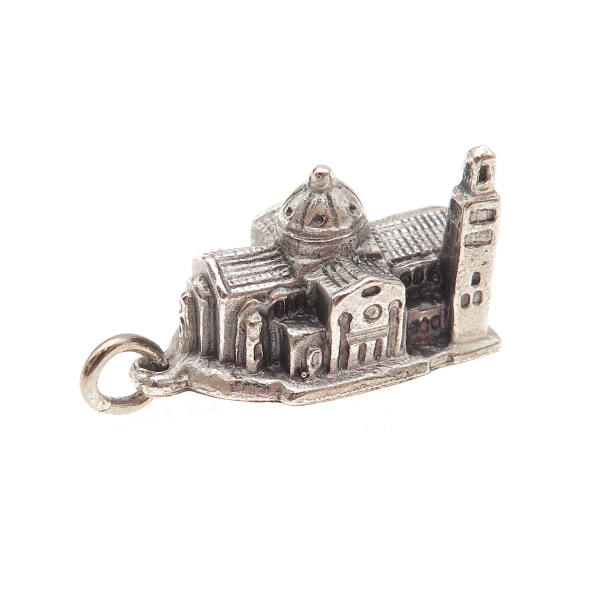 Creed Sterling Silver Vintage Basilica of the National Shrine 3D Charm Pendant