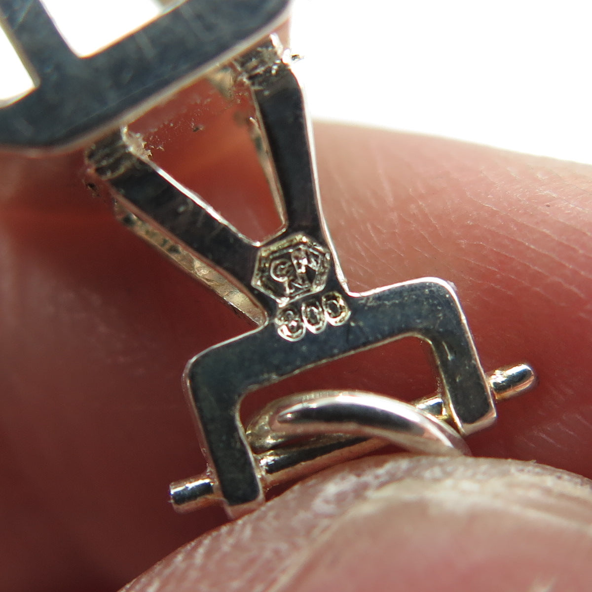 800 Silver Vintage Gondola / Cable Car Minimalist 3D Charm Pendant