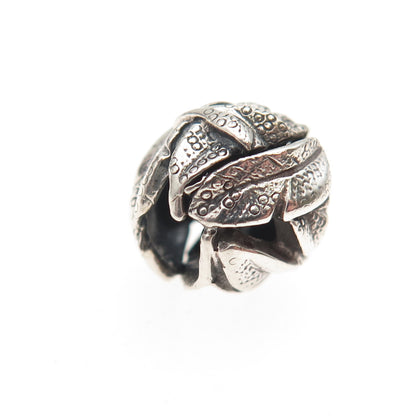 Trollbeads LAA 925 Sterling Silver Angel's Feathers Slide Bead Charm