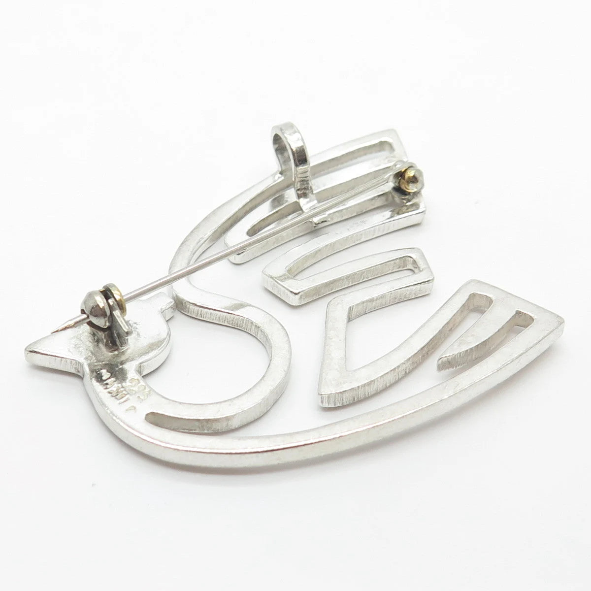 925 Sterling Silver Vintage Mexico Bird Pin Brooch