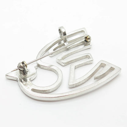 925 Sterling Silver Vintage Mexico Bird Pin Brooch