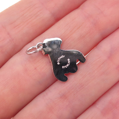 Disney 925 Sterling Silver Vintage Goofy Charm Pendant