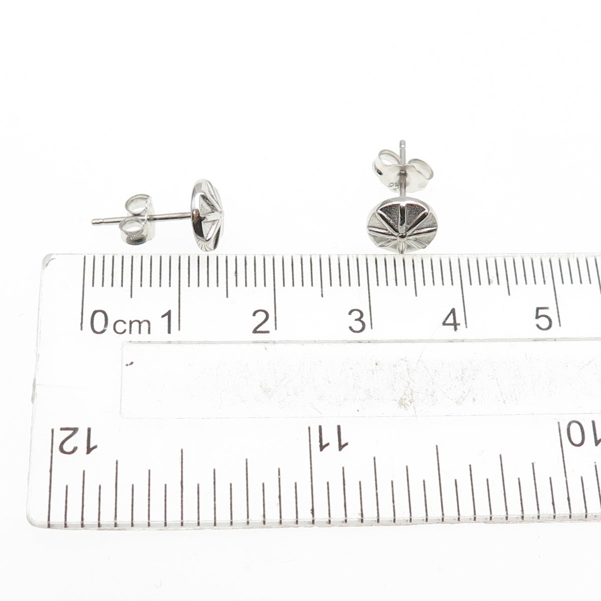 925 Sterling Silver Flower / Umbrella Stud Earrings