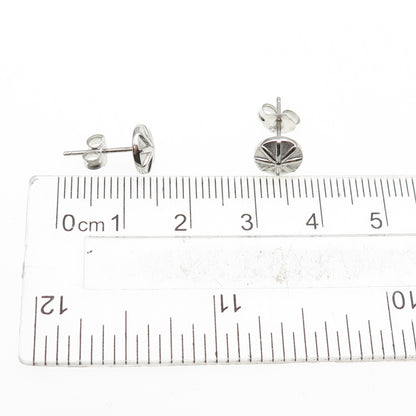 925 Sterling Silver Flower / Umbrella Stud Earrings