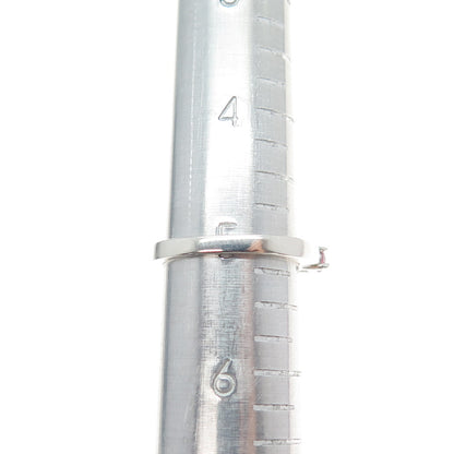 925 Sterling Silver Round-Cut Pink C Z Half Eternity Band Ring Size 5