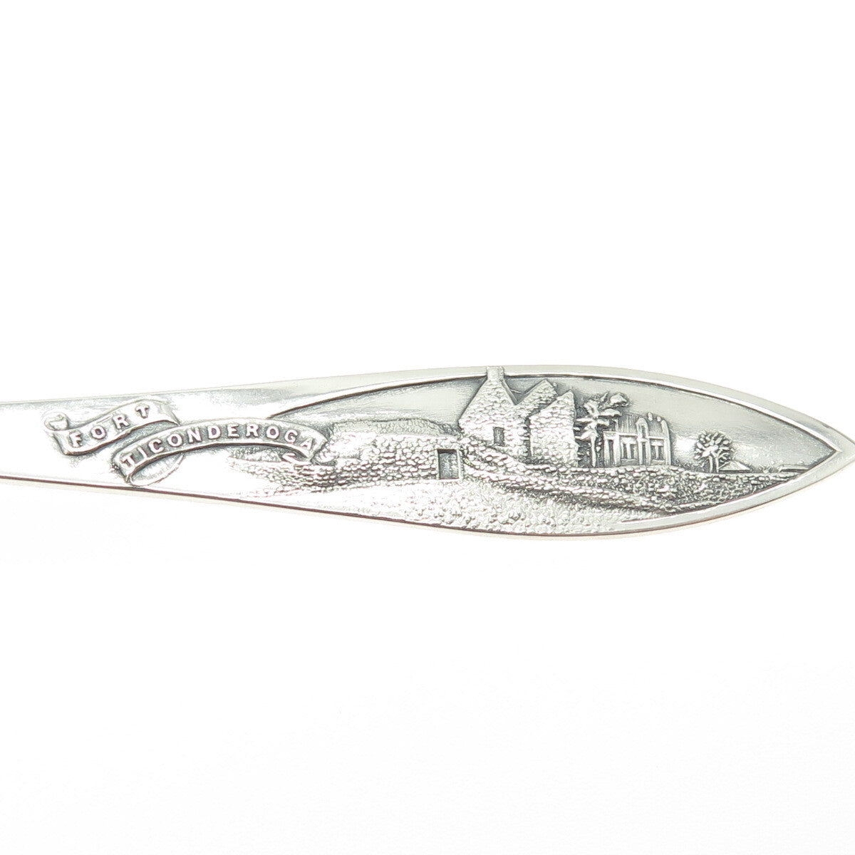 CHARLES M ROBBINS Sterling Silver Antique Art Deco Lake Champlain Coffee Spoon