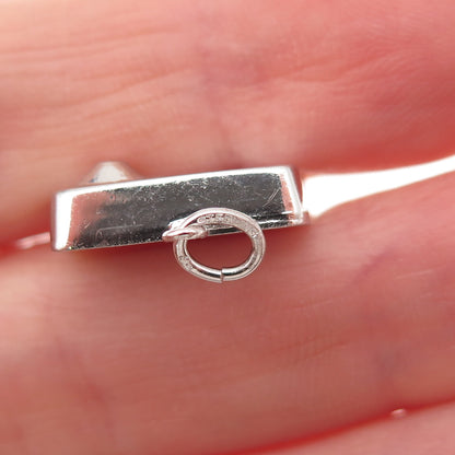 Art's Elegance 925 Sterling Silver Vintage Radio Charm Pendant