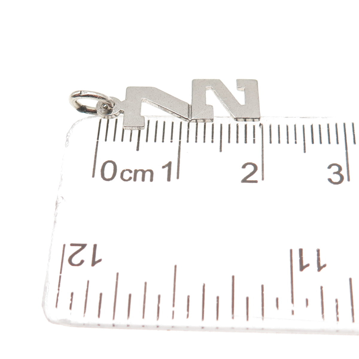 925 Sterling Silver Vintage Lucky Number 72 Mini Charm Pendant