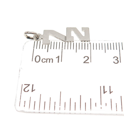 925 Sterling Silver Vintage Lucky Number 72 Mini Charm Pendant