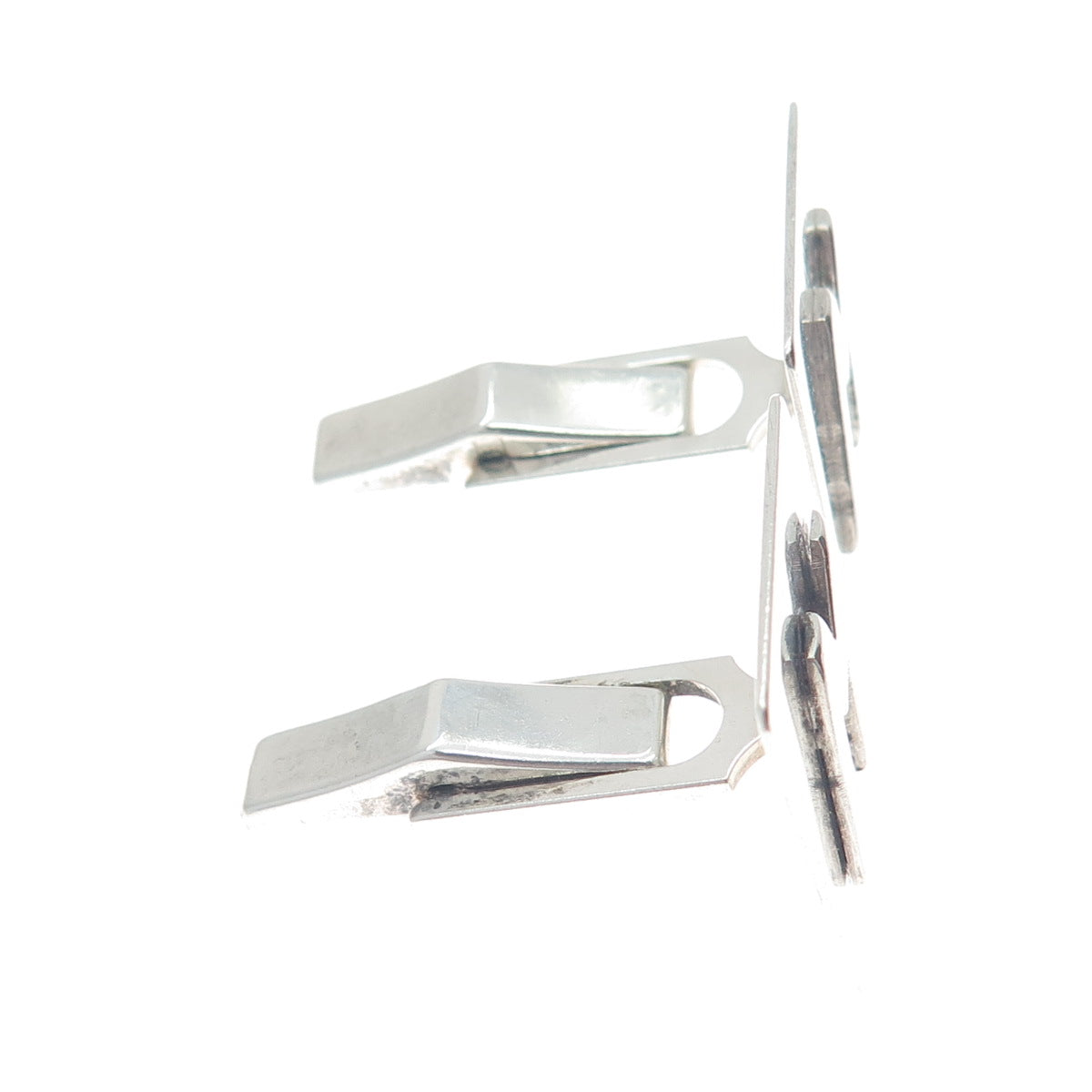 925 Sterling Silver Vintage Letter "M" Initial Cufflinks