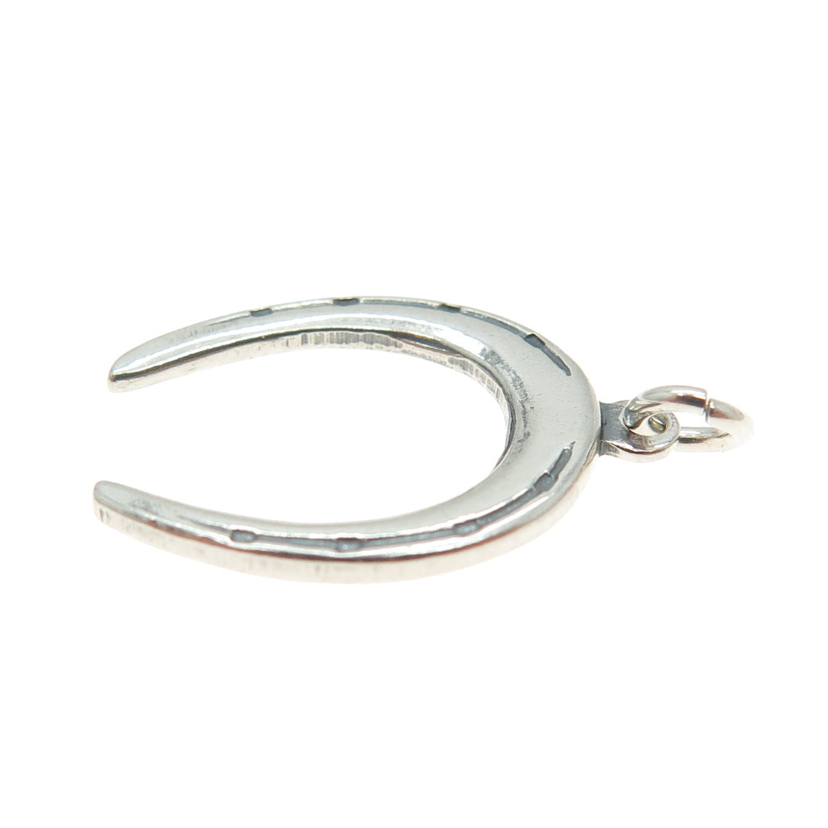 925 Sterling Silver Antique Art Deco Horseshoe Minimalist Charm Pendant