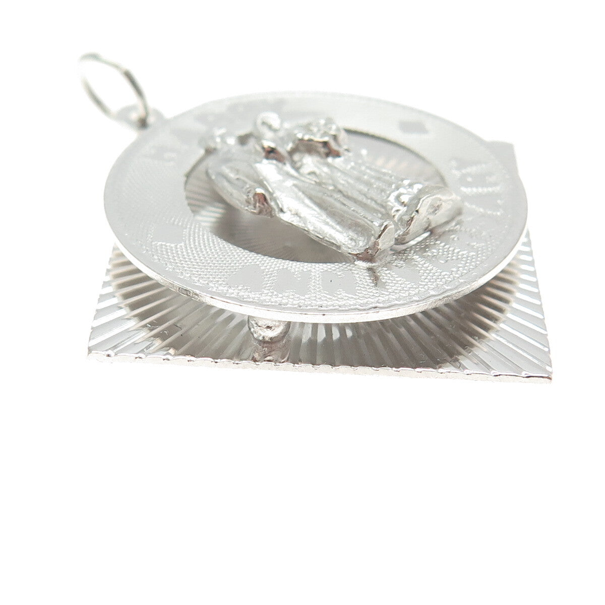 M&M 925 Sterling Silver Vintage "Happy Anniversary" Pendant