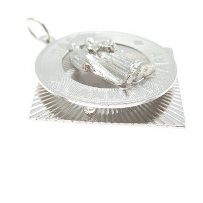 M&M 925 Sterling Silver Vintage "Happy Anniversary" Pendant