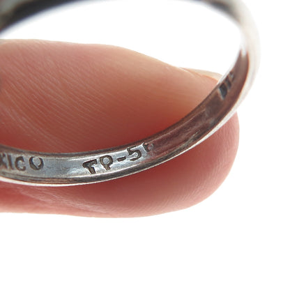 925 Sterling Silver Vintage Mexico Trinity Interlocked Band Ring Size 7.25